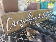 Load image into Gallery viewer, 3D Campfires & Cocktails Box - Smores box - Camping station - Smores Bar - Smores - Camping food box - Outdoor Food Tray