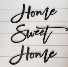 Load image into Gallery viewer, 3D Home Sweet Home Sign | Above Couch Sign | Living Room Signs | Home Sweet Home Wood Sign | Family Room Signs| Framed Wood Signs