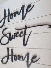 Load image into Gallery viewer, 3D Home Sweet Home Sign | Above Couch Sign | Living Room Signs | Home Sweet Home Wood Sign | Family Room Signs| Framed Wood Signs