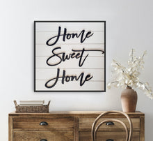 Load image into Gallery viewer, 3D Home Sweet Home Sign | Above Couch Sign | Living Room Signs | Home Sweet Home Wood Sign | Family Room Signs| Framed Wood Signs