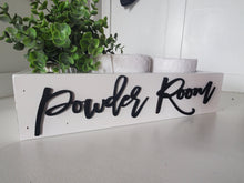 Load image into Gallery viewer, 3d Powder Room Box - Rustic Toilet Paper Holder - Farmhouse Bathroom Decor - Wooden Box Above The Toilet