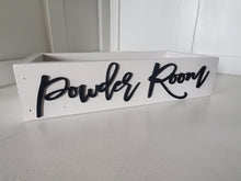 Load image into Gallery viewer, 3d Powder Room Box - Rustic Toilet Paper Holder - Farmhouse Bathroom Decor - Wooden Box Above The Toilet