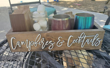 Load image into Gallery viewer, 3D Campfires & Cocktails Box - Smores box - Camping station - Smores Bar - Smores - Camping food box - Outdoor Food Tray