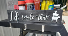Load image into Gallery viewer, 3D I'd smoke that Box - Backyard BBQ - BbQ caddy - Camping station - BBQ Bar - Father's Day gift- Outdoor Food Tray - Camping food station