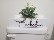 Load image into Gallery viewer, 3D Get Naked toilet box - Box for Toilet - Toilet Paper Holder - Rustic Bathroom Decor - Funny Bathroom Decor - Toilet Tray