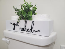 Load image into Gallery viewer, 3D Get Naked toilet box - Box for Toilet - Toilet Paper Holder - Rustic Bathroom Decor - Funny Bathroom Decor - Toilet Tray