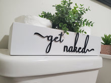 Load image into Gallery viewer, 3D Get Naked toilet box - Box for Toilet - Toilet Paper Holder - Rustic Bathroom Decor - Funny Bathroom Decor - Toilet Tray
