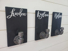 Load image into Gallery viewer, 3d Custom Backpacks hooks, Towel Holder, Bathroom Decor, Farmhouse Bathroom Decor, Personalized Decor, Laundry Room Decor, large clothespin