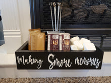 Load image into Gallery viewer, 3D Making S'more memories box - Smores box - Camping station - Smores Bar - Smores - Camping food box - Outdoor Food Tray
