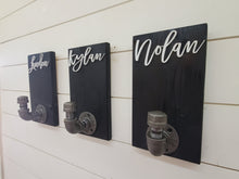 Load image into Gallery viewer, 3d Custom Backpacks hooks, Towel Holder, Bathroom Decor, Farmhouse Bathroom Decor, Personalized Decor, Laundry Room Decor, large clothespin