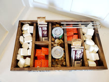 Load image into Gallery viewer, Large 3D Smores station box - Smores box - Camping station - Smores Bar - Smores - Camping food box - Outdoor Food Tray