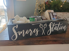 Load image into Gallery viewer, 3D Smores station box - Smores box - Camping station - Smores Bar - Smores - Camping food box - Outdoor Food Tray