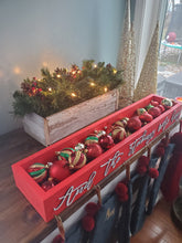 Load image into Gallery viewer, 3D And the stockings were hung Stocking Holder Box, Mantel decor, Fireplace Decor, Personalized Stocking holder, Family Stockings