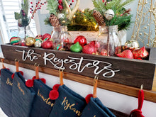 Load image into Gallery viewer, 3D Personalized Stocking Holder Box, Mantel decor, Fireplace Decor, Personalized Stocking holder, Family Stockings