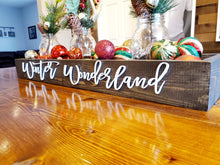 Load image into Gallery viewer, 3D Large Winter Wonderland Centerpiece Box, Mantel decor, Fireplace Decor, Table Centerpiece, Holiday Mason Jar Centerpiece