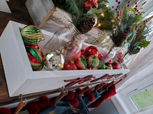 Load image into Gallery viewer, 3D Personalized Stocking Holder Box, Christmas Stocking Hanger, Stocking Holder, Merry Christmas Wood Sign, Winter Home Decor, Holiday Decor