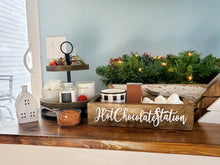 Load image into Gallery viewer, 3D Hot Chocolate Station box - Chocolate box - Drink station - Hot Chocolate Bar - Dessert Bar - Camping food box - Outdoor Food Tray