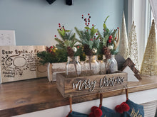 Load image into Gallery viewer, 3D Merry Christmas Stocking Holder Box, Mantel decor, Fireplace Decor, Personalized Stocking holder, Family Stockings