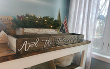 Load image into Gallery viewer, 3D And the stockings were hung Stocking Holder Box, Mantel decor, Fireplace Decor, Personalized Stocking holder, Family Stockings