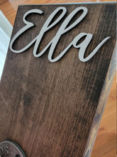 Load image into Gallery viewer, Personalized Bathroom Towel Hooks With Industrial Pipe, Back Pack Hooks, Kids Name Sign, Towel Hooks, Towel Rack, Bathroom Hooks