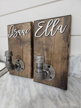 Load image into Gallery viewer, 3d Custom Backpacks hooks, Towel Holder, Bathroom Decor, Farmhouse Bathroom Decor, Personalized Decor, Laundry Room Decor, large clothespin