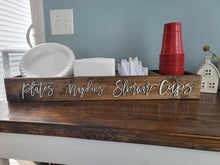 Load image into Gallery viewer, 3D Serving Station Box - Patio Food Caddy - Kitchen Storage - Camping Storage - Camping food box - Outdoor Food Tray