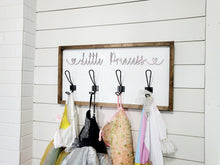 Load image into Gallery viewer, 3D Little Princess Hook sign | Girls Room Decor | Dress Up Decor | Princess Decor | Princess Dress Holder | Dress Up Clothes sign