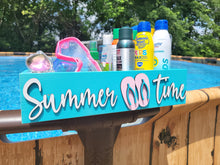 Load image into Gallery viewer, 3D Summer Time storage box - Wooden storage box - Wooden Box - Pool storage box - Beach Home Decor - Nautical Decor - Pool Caddy