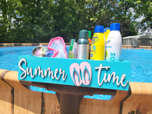Load image into Gallery viewer, 3D Summer Time storage box - Wooden storage box - Wooden Box - Pool storage box - Beach Home Decor - Nautical Decor - Pool Caddy