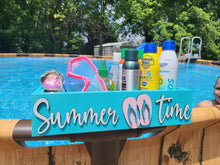 Load image into Gallery viewer, 3D Summer Time storage box - Wooden storage box - Wooden Box - Pool storage box - Beach Home Decor - Nautical Decor - Pool Caddy