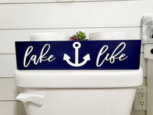 Load image into Gallery viewer, 3D Lake Life Toilet Paper Holder - Cabin Bathroom Decor - Wooden Box - Bathroom Storage Box - Toilet Paper Box - Lakehouse Decor