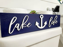 Load image into Gallery viewer, 3D Lake Life Toilet Paper Holder - Cabin Bathroom Decor - Wooden Box - Bathroom Storage Box - Toilet Paper Box - Lakehouse Decor