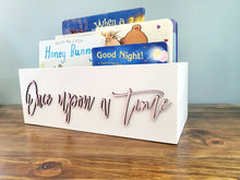 Load image into Gallery viewer, Once upon a time box- Book Box - Book Storage - Kids books - Book caddy - Kids room storage