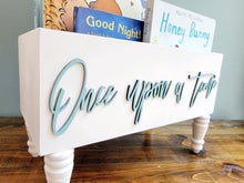 Load image into Gallery viewer, Personalized 3d Book storage Box - Baby Shower Gift - Book Box - Book Storage - Gift for Baby - Book caddy - Kids room storage