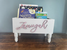 Load image into Gallery viewer, Personalized 3d Book storage Box - Baby Shower Gift - Book Box - Book Storage - Gift for Baby - Book caddy - Kids room storage