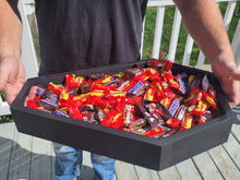 Load image into Gallery viewer, Coffin Serving tray - Halloween Decor - Candy box - Candy station - Trick or Treat Candy Box - Halloween Party Decor - Outdoor Food Tray