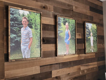 Load image into Gallery viewer, Custom Framed Photo on Wood | Custom Wood Framed Photo Prints | Wood Framed Family picture | Framed Wood photo | Wedding Photo on Wood