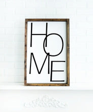 Load image into Gallery viewer, Custom Home Sign, Home Sweet Home Farmhouse Sign, Rustic Farmhouse Wall Decor, Custom Home Decor