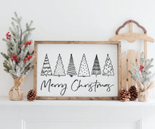 Load image into Gallery viewer, Merry Christmas sign- Boho Christmas Decor - All I want For Sign - Christmas Mantle Decor- Farmhouse Christmas Decor