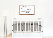 Load image into Gallery viewer, Nursery Name Sign | Baby Name Sign | Nursery Name Sign Wood | Nursery Name Sign Boy | Nursery Name Sign Girl | Crib Sign | Baby Girl Sign
