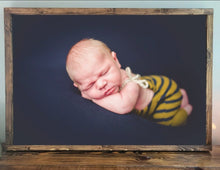 Load image into Gallery viewer, Newborn Photos Printed On Wood