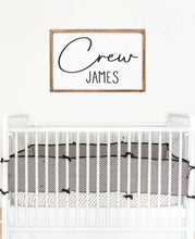 Load image into Gallery viewer, Nursery Name Sign | Baby Name Sign | Nursery Name Sign Wood | Nursery Name Sign Boy | Nursery Name Sign Girl | Crib Sign | Baby Girl Sign