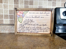 Load image into Gallery viewer, Your exact cherished Recipe made into a replica wood sign!