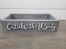 Load image into Gallery viewer, 3D Cutie with a booty toilet box - Funny bathroom decor - Rustic Toilet Paper Holder - Farmhouse Bathroom Decor -  Box Above The Toilet
