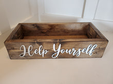 Load image into Gallery viewer, 3D Help Yourself Box - Party box - Bathroom Box - Bathroom Decor - Party Supplies - Box for Toilet - Office Food Tray
