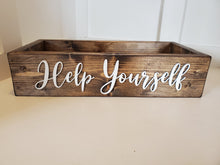Load image into Gallery viewer, 3D Help Yourself Box - Party box - Bathroom Box - Bathroom Decor - Party Supplies - Box for Toilet - Office Food Tray
