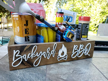 Load image into Gallery viewer, 3D Backyard BBQ Box- Backyard BBQ - bbq Caddy - Camping Station - bbq Bar - Father's Day Gift- Grill Caddy - Smores Kit - Outdoor for Men
