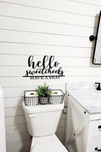 Load image into Gallery viewer, 3d Hello sweet cheeks sign | Over toilet sign | bathroom sign | Bathroom decor | Hello Sweet Cheeks | Funny bathroom decor | Toilet decor
