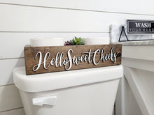 Load image into Gallery viewer, 3D Hello Sweet Cheeks - Box for Toilet - Toilet Paper Holder - Rustic Bathroom Decor - Funny Bathroom Decor - Toilet Tray
