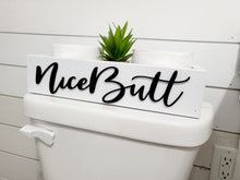 Load image into Gallery viewer, 3D Nice Butt - Rustic Toilet Paper Holder - Farmhouse Bathroom Decor - Wooden Box Above The Toilet
